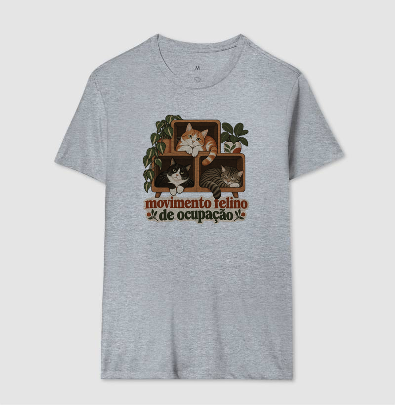 Camiseta Vários Gatos "movimento felino de ocupação" | Pelo & Pano - Imagem 8