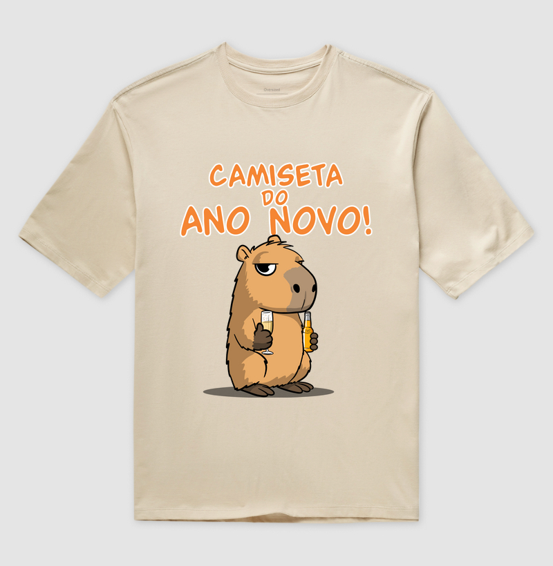 Camiseta Capivara Ano Novo - Imagem 3