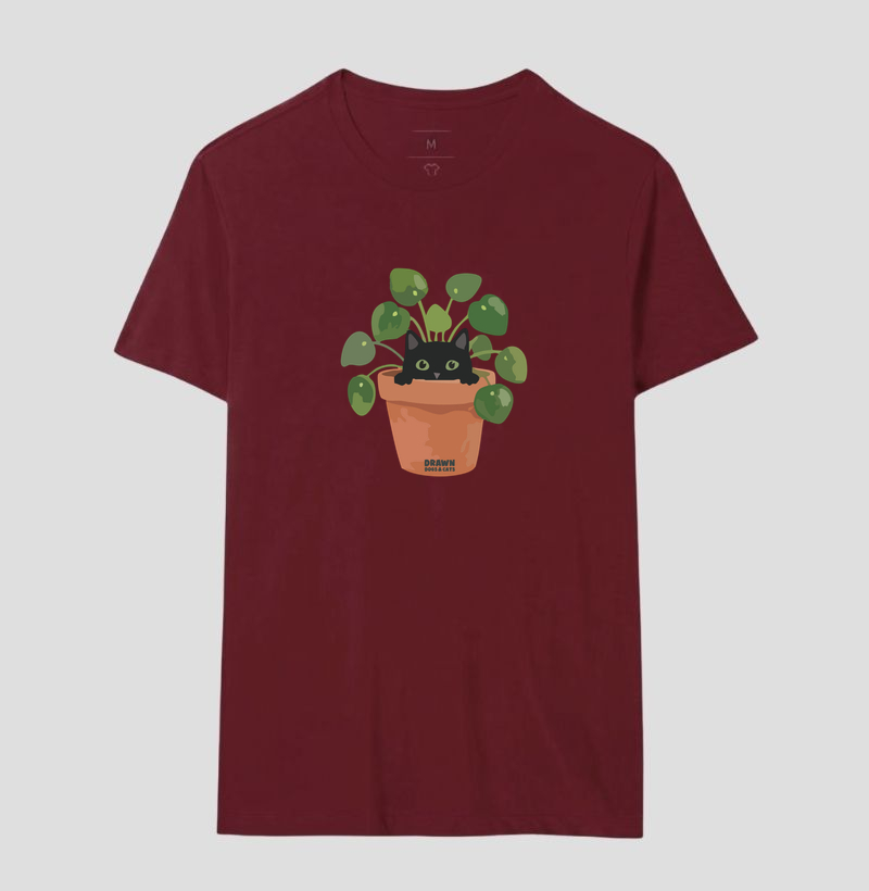 Gato preto dentro do vaso de planta - Imagem 15