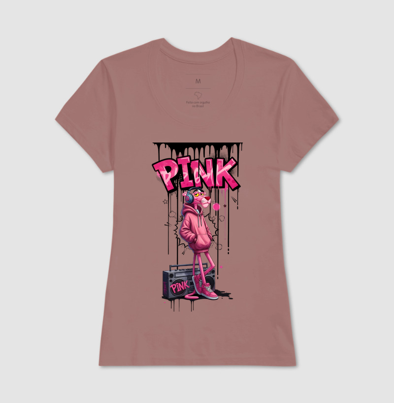 Camiseta Pantera Cor de Rosa Rap - Imagem 17