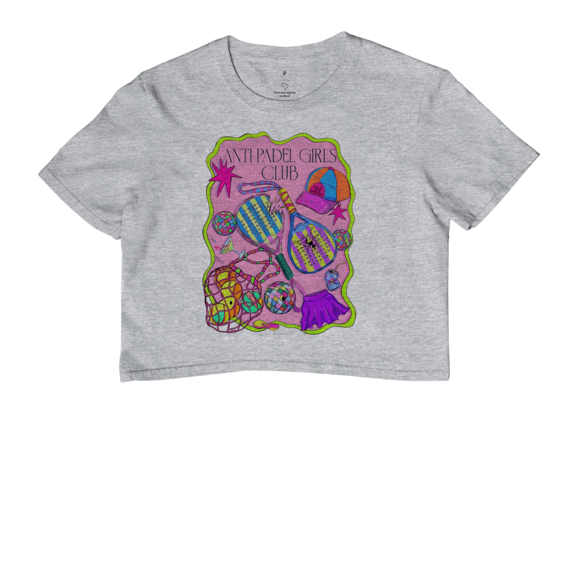 Camiseta Feminina Anti Padel Girls Club Rosa - Imagem 6