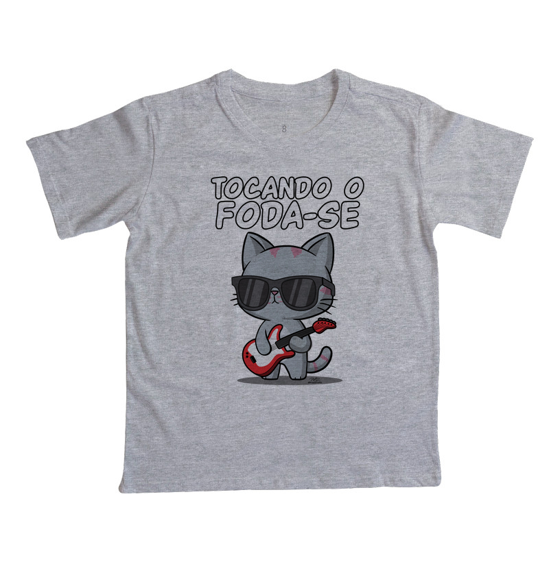 Camiseta Gato Sincero Tocando - Imagem 3