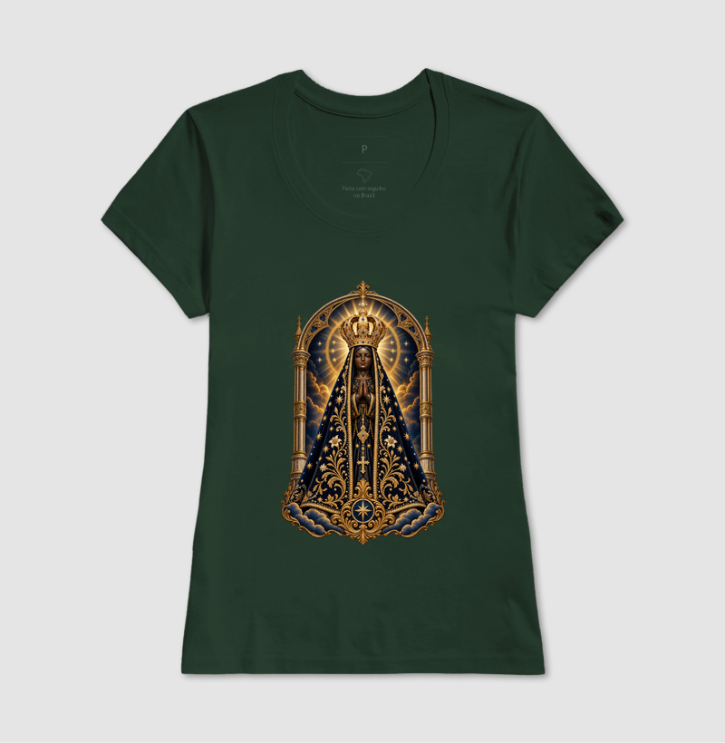 Nossa Senhora Aparecida — Portal Arqueado Celestial e Luz Dourada - Imagem 13
