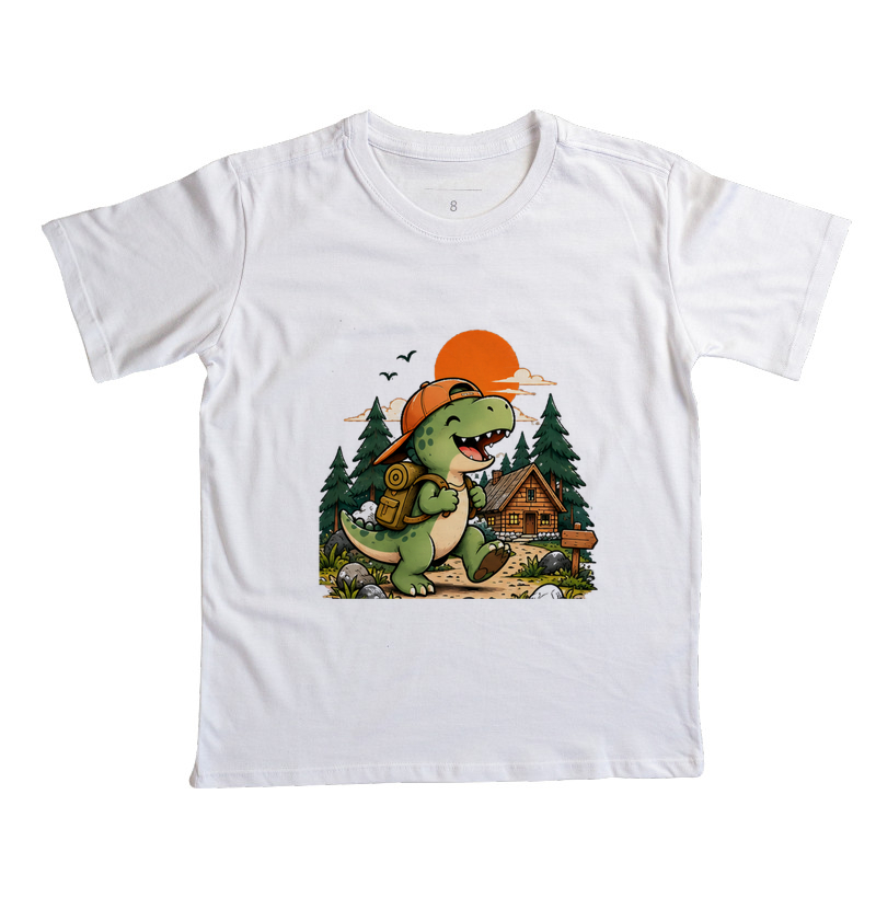 Camiseta Infantil | Dinossauro Aventureiro - Imagem 9
