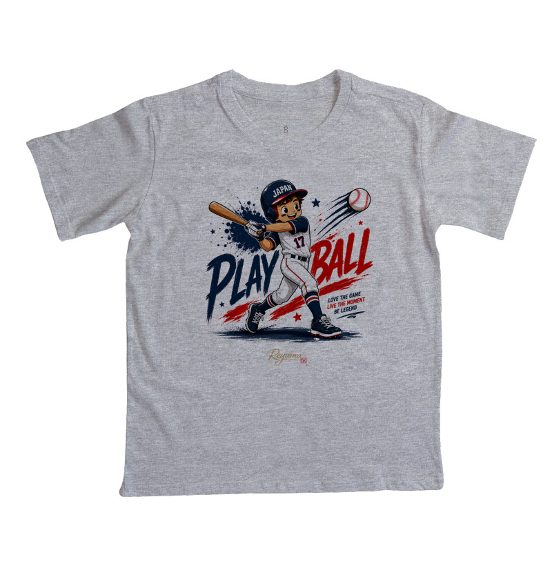 Camiseta Infantil, Menino, Menina, Juvenil Baseball - Play ball Baseball Japan -   Algodão 100%  - Imagem 3