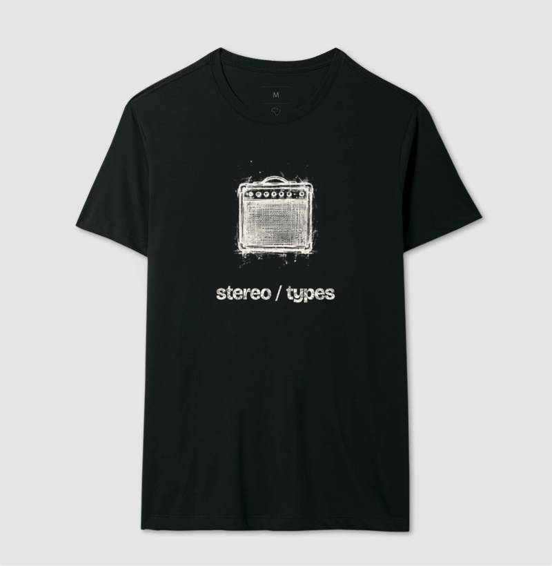 Amplificador · Carvão · Traço Claro · STEREO TYPES - Imagem 2