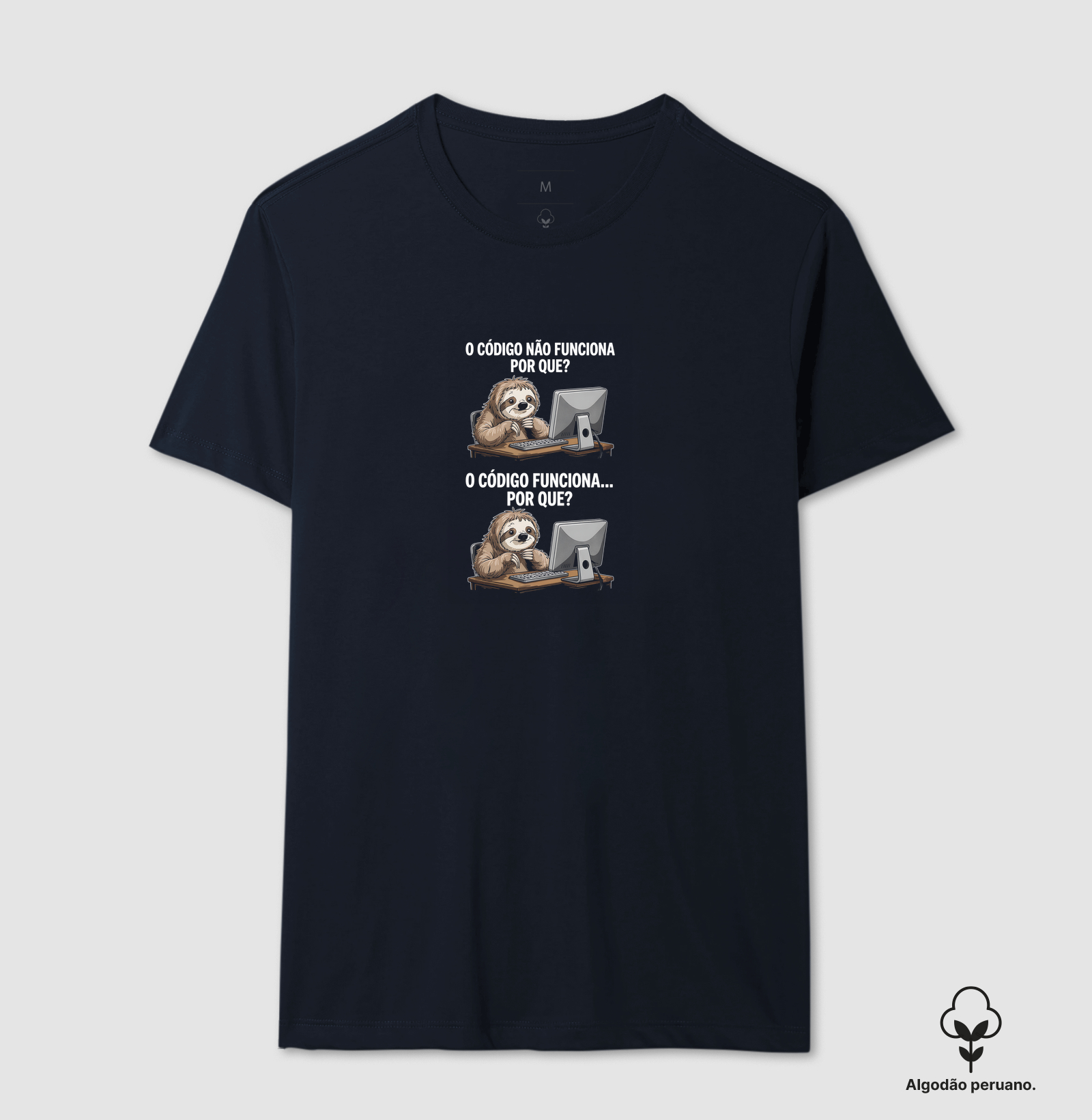 Camiseta Algodão Peruano O Código da Preguiça - Imagem 4