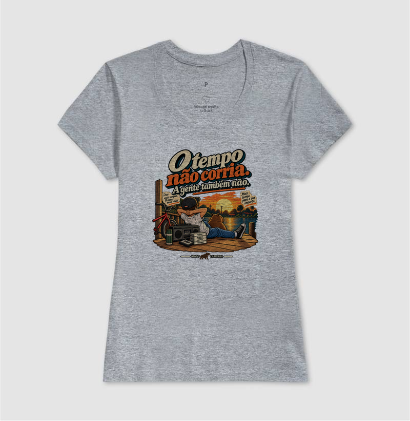 O TEMPO NÃO CORRIA. A GENTE TAMBÉM NÃO - Modo Capivara - Camiseta - Imagem 11