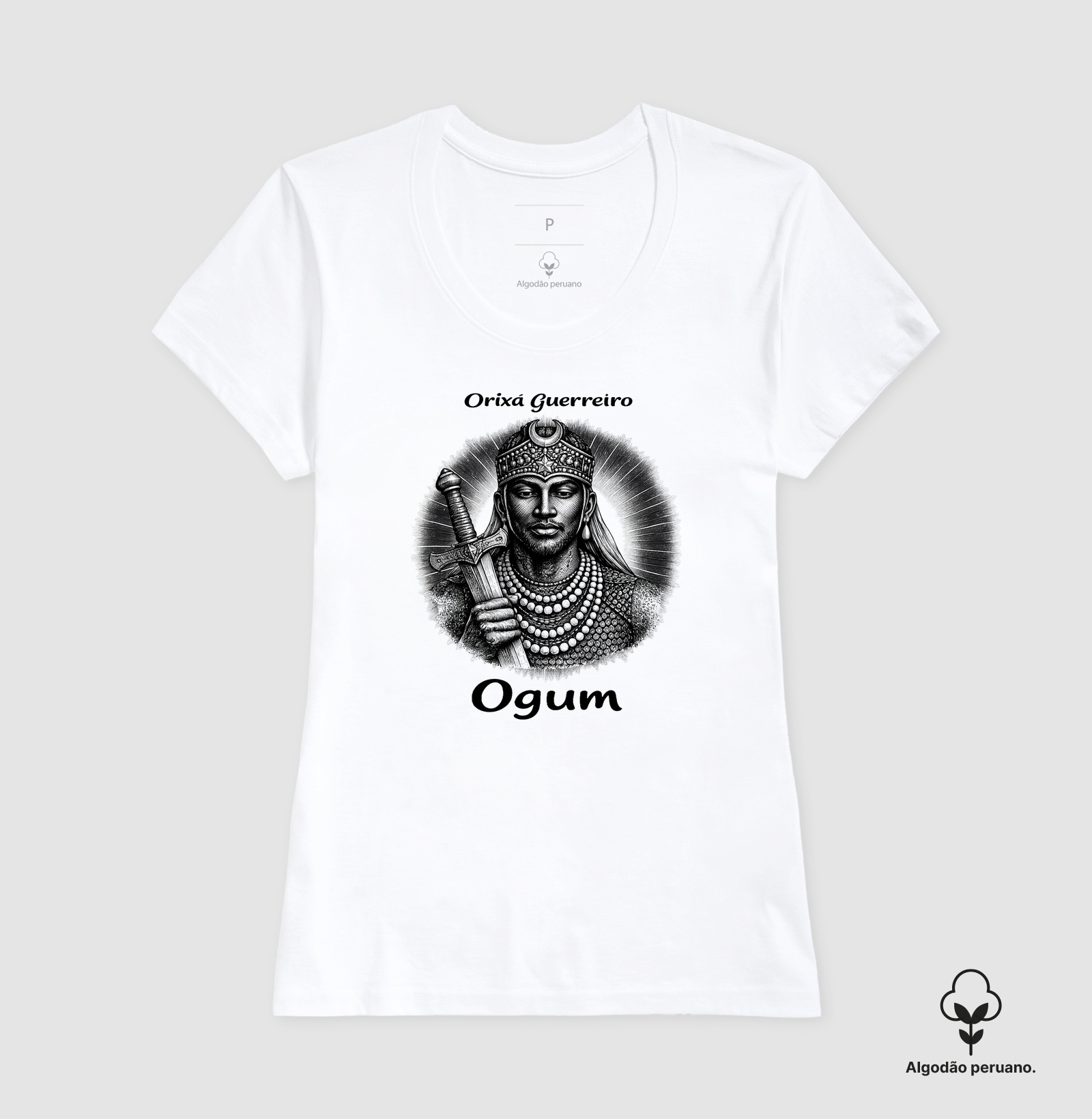 Ogum • Orixá Guerreiro (algodão peruano) - Imagem 9