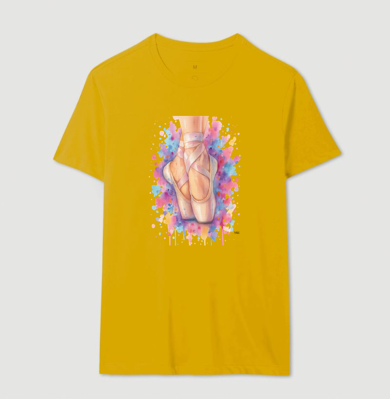 Camiseta Algodão Premium - Bailarina Aquarela  - Imagem 14