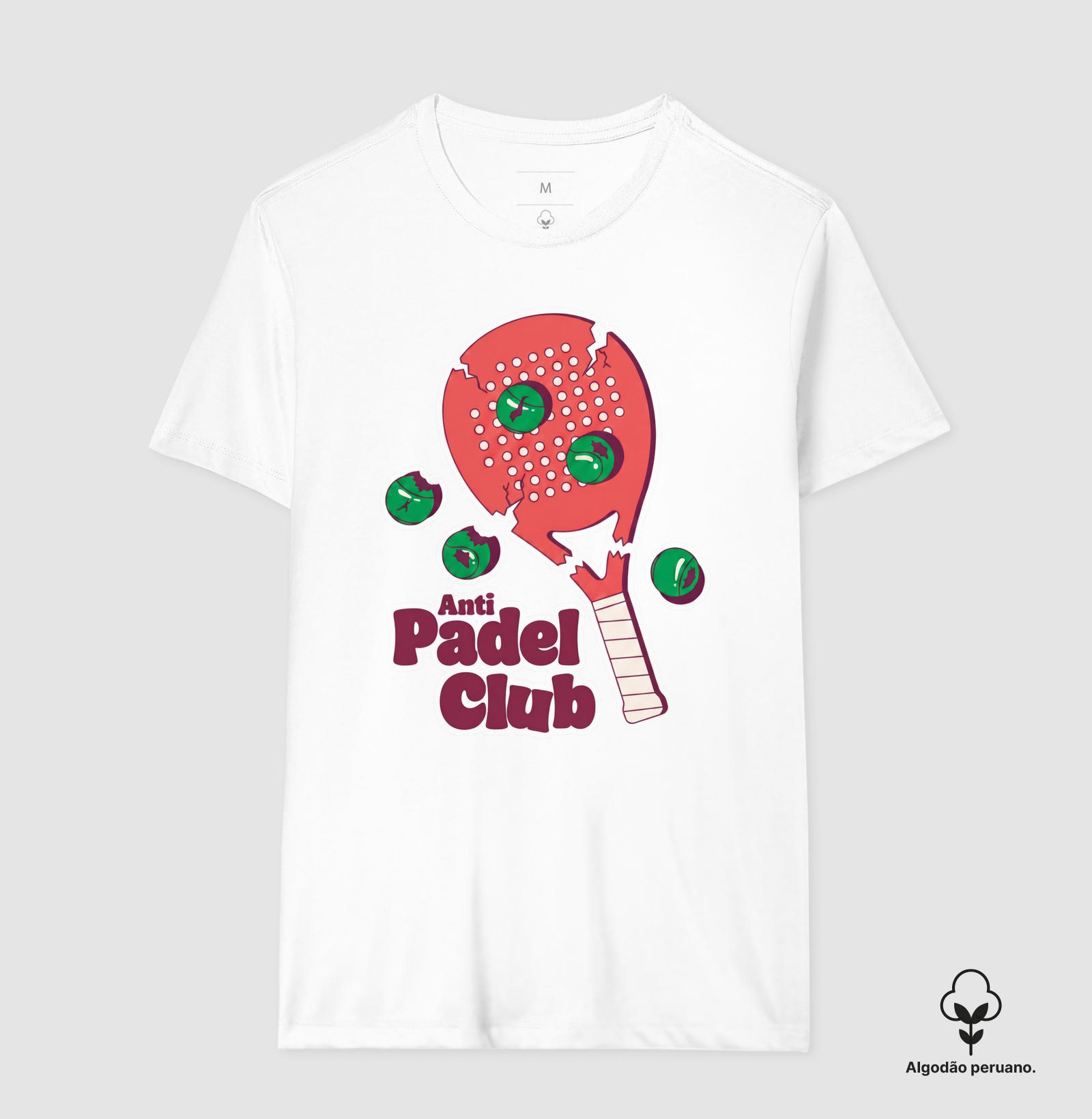 Camiseta Anti Padel Club Raquete Quebrada - Imagem 4