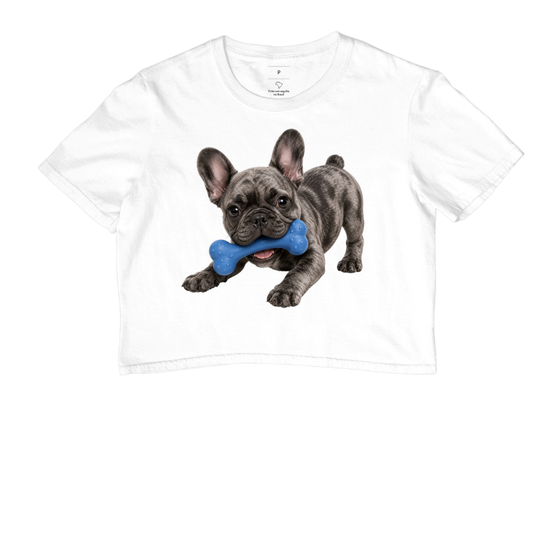 Bulldog (Buldogue) Francês Cinza - Desenho Animado - Imagem 3