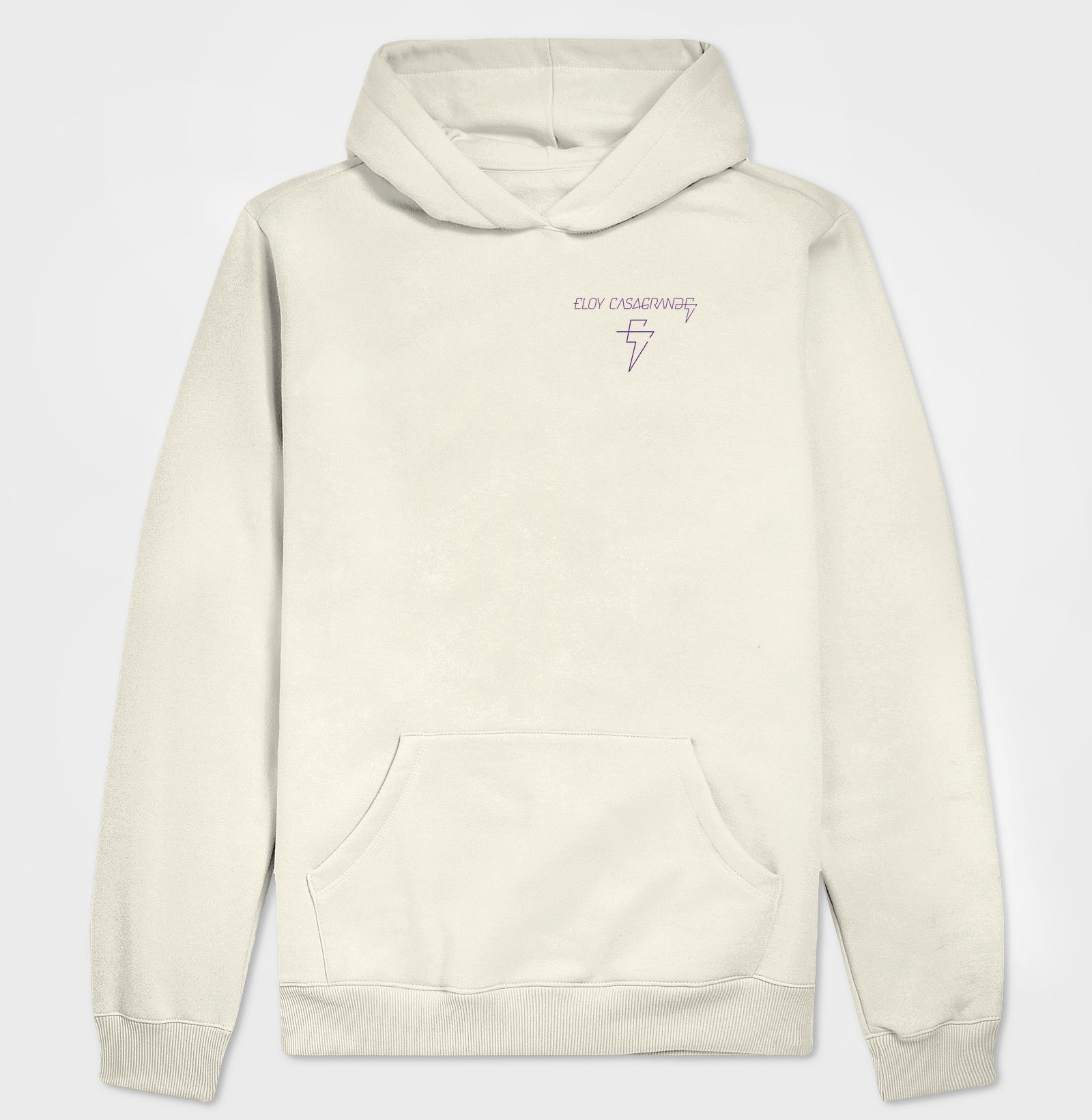 Hoodie Moletom Oficial Eloy Casagrande #04 - Branca Manga Longa - Imagem 2