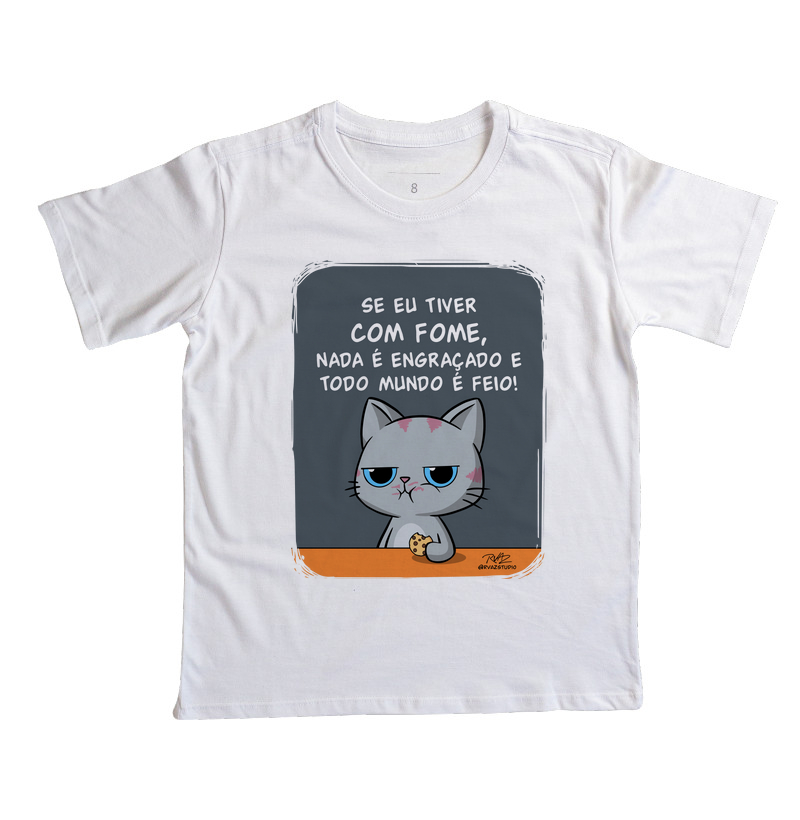 Camiseta Gato Sincero Fome - Imagem 2