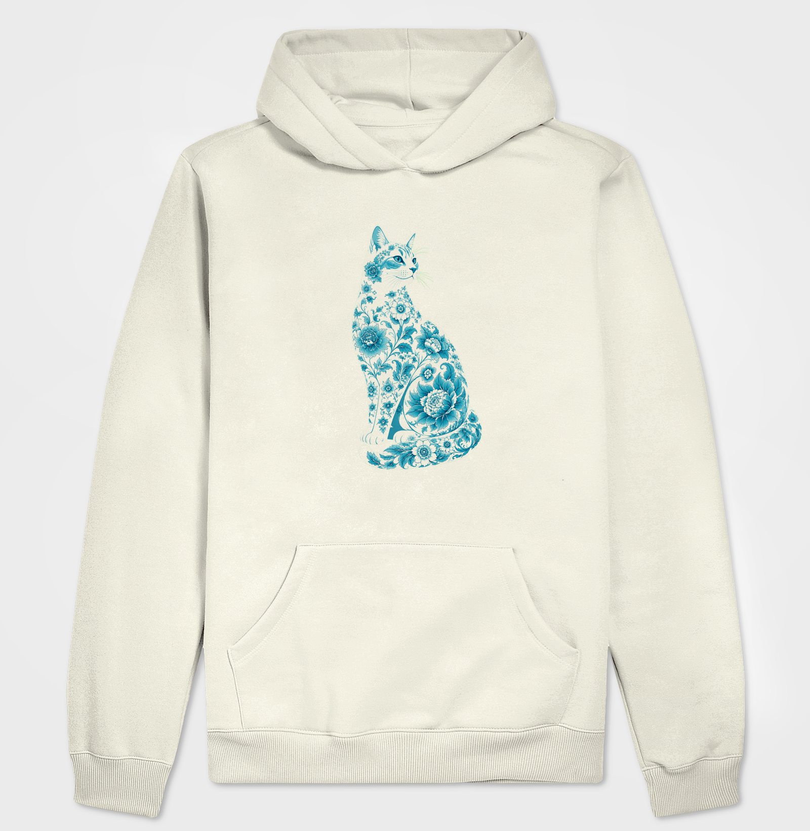 Gato Floral Azul - Imagem 3