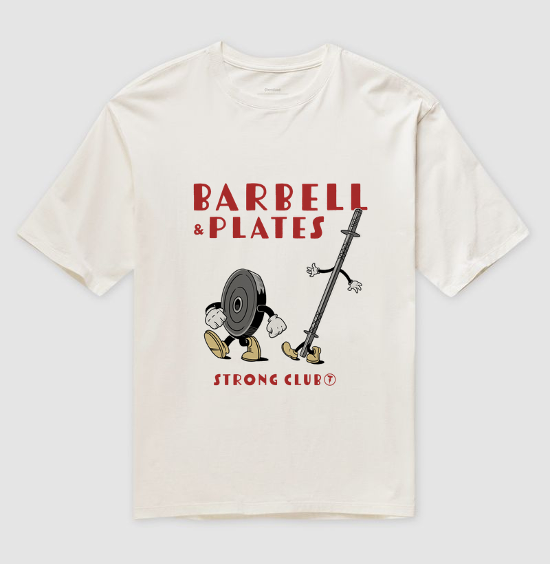 Camiseta Barbell & Plates Strong Club - Imagem 4