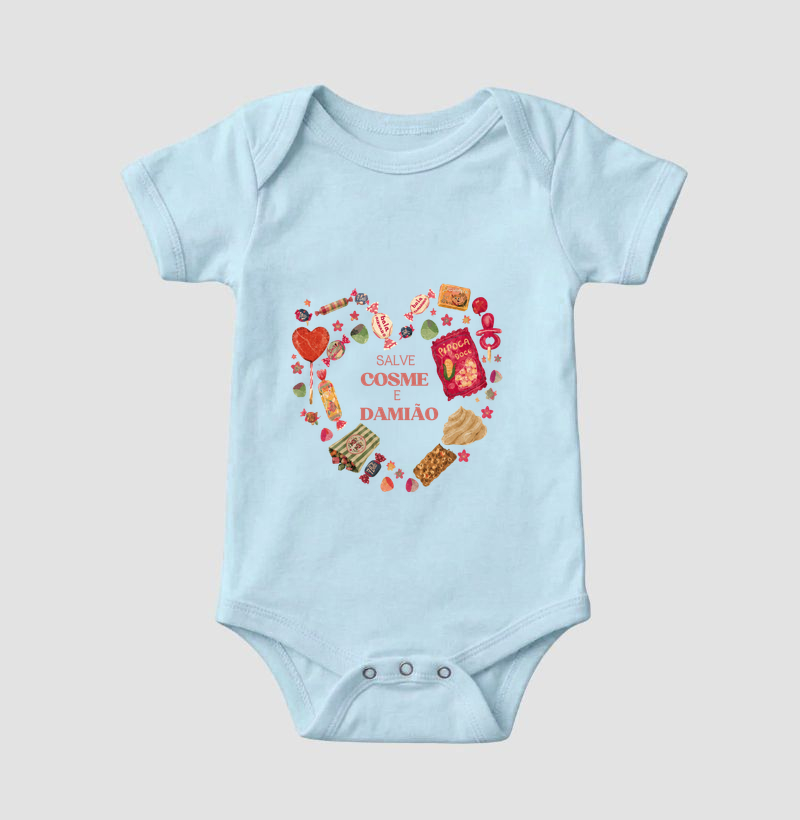 Camiseta Infantil Salve Cosme e Damião - Imagem 4