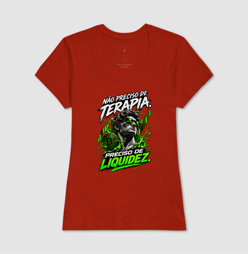 Camiseta Bitcoin Não Preciso de Terapia, Preciso de Liquidez - Imagem 13