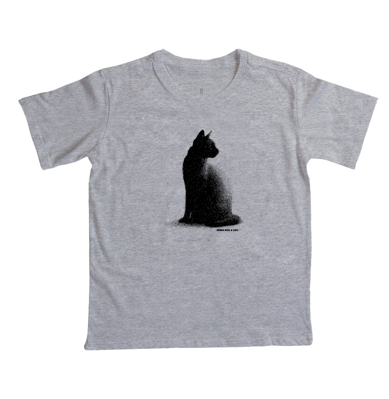 Gato pontilhismo olhando para trás - Imagem 3