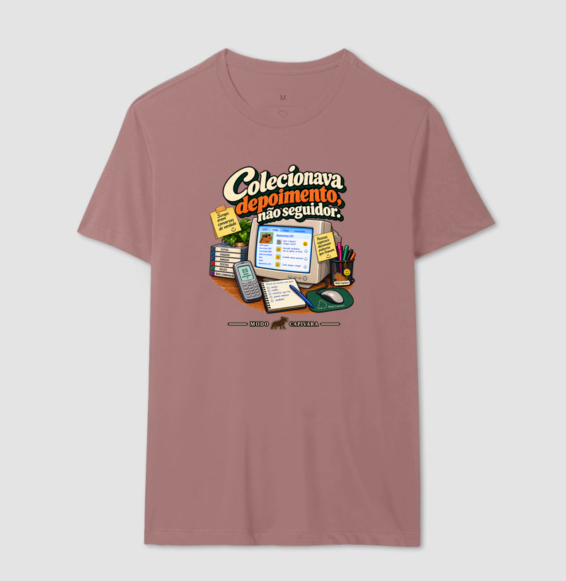 COLECIONAVA DEPOIMENTOS E NÃO SEGUIDORES - Modo Capivara - Camiseta - Imagem 16