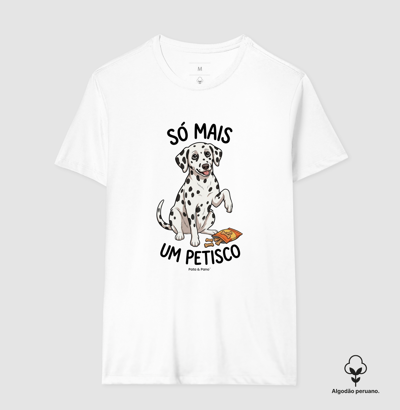 CAMISETA ALGODÃO PERUANO DALMATA PETISCO - Imagem 8