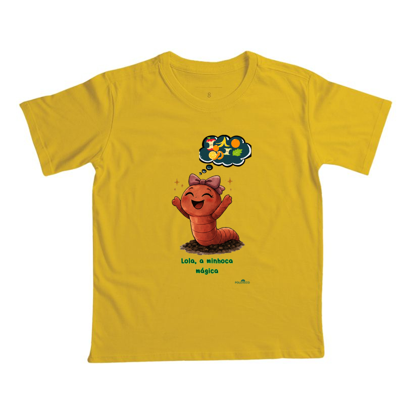 Camiseta Infantil Lola, a minhoca que fazia mágica - Imagem 7