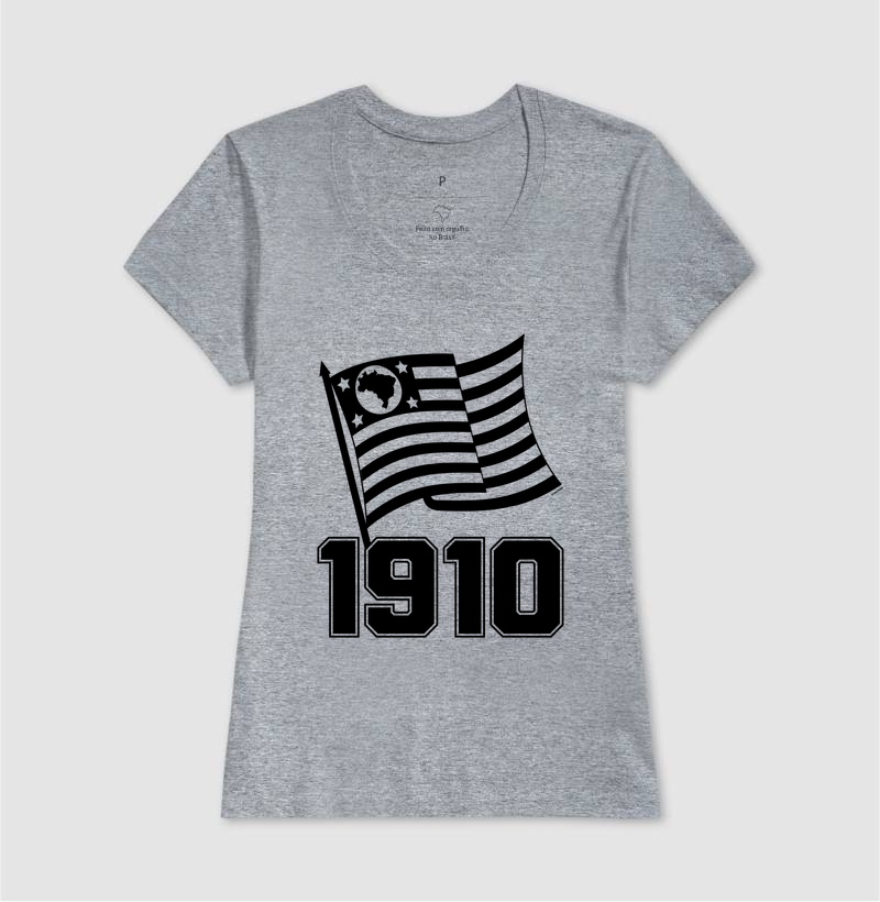 Camiseta Feminina - Bandeira Paulista 1910