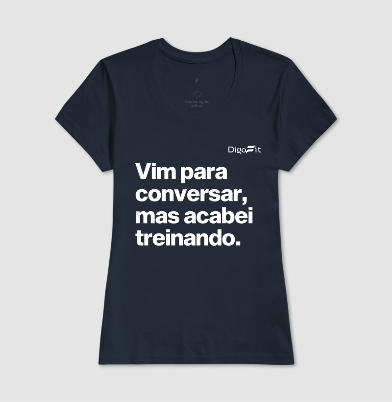 CAMISETA ACADEMIA VIM PARA CONVERSAR - Imagem 7