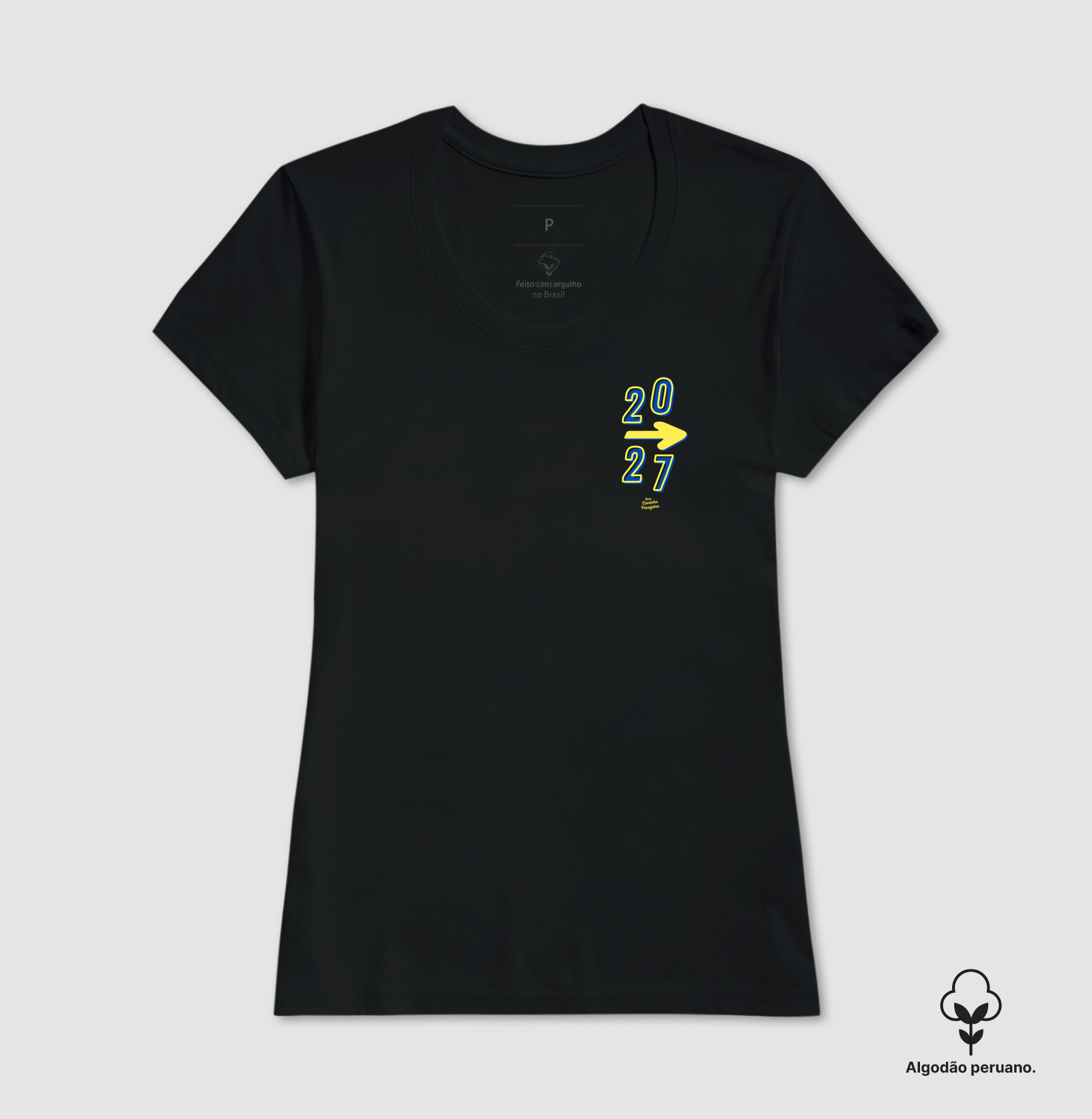 Camiseta 2027 no Caminho | Ano Santo Compostelano | Versão Bolso - Imagem 4