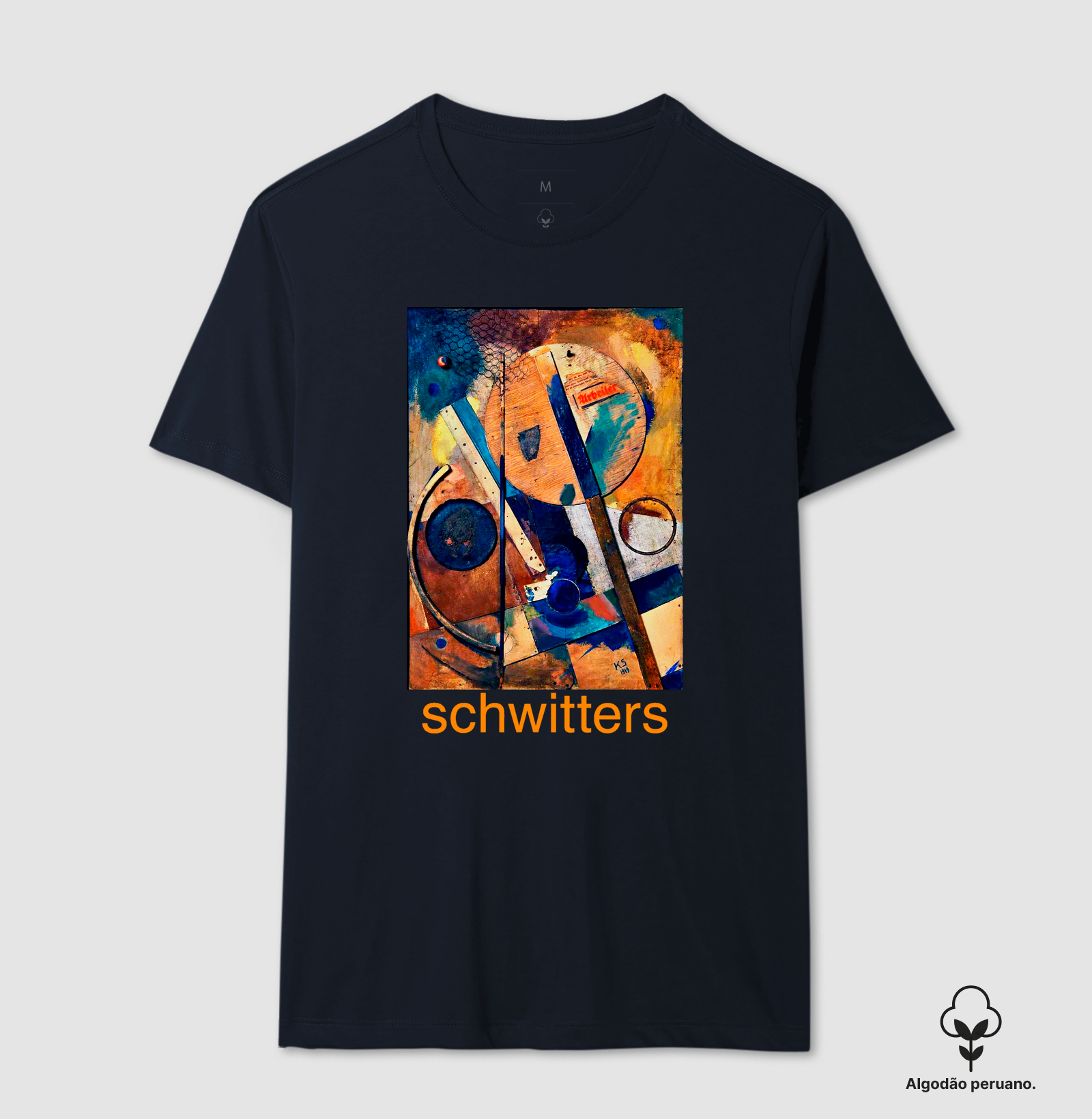Camiseta Kurt Schwitters – The Worker | Arte Moderna em Algodão Peruano Tanguis - Imagem 6