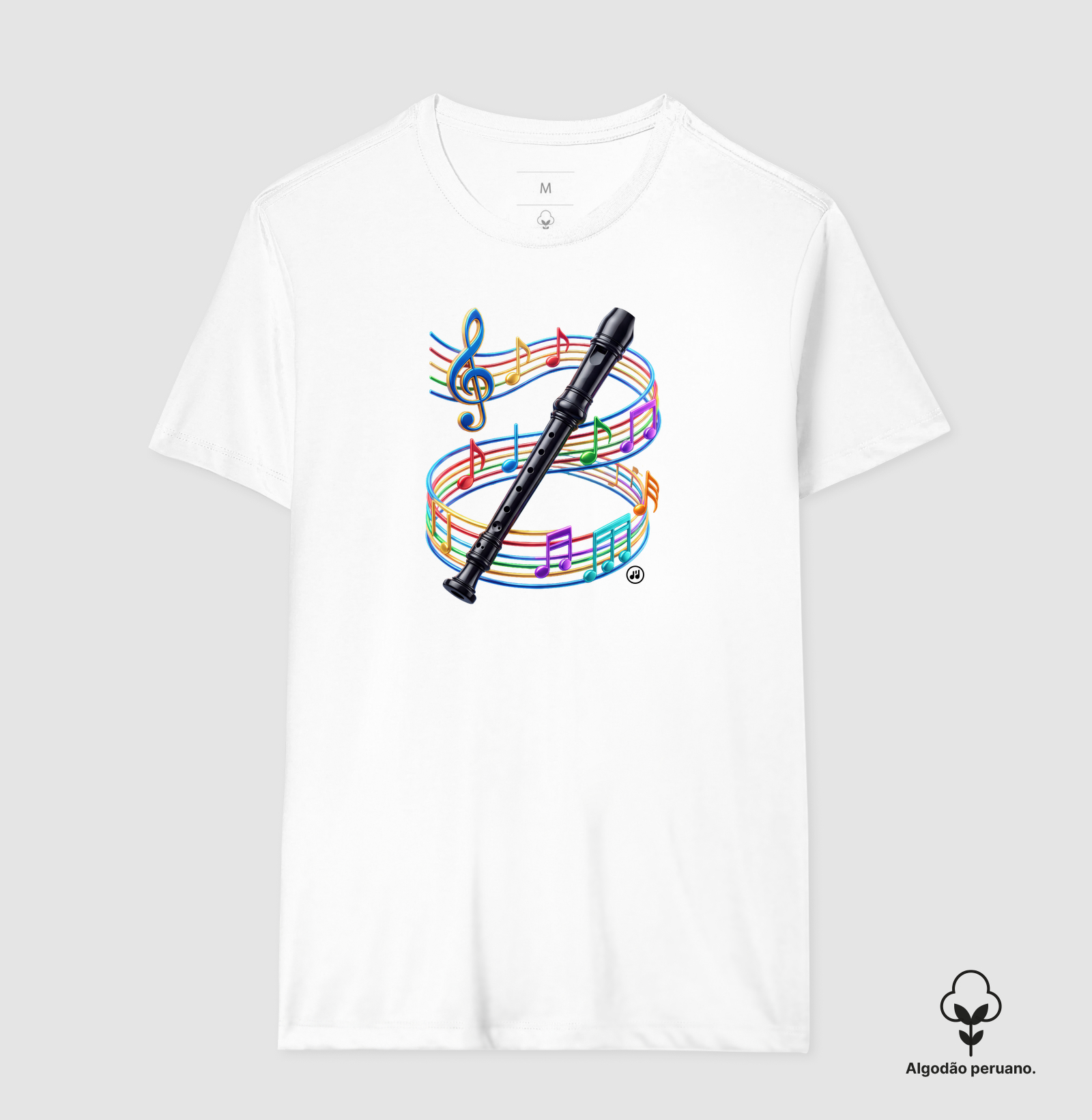 Flauta Doce 3D Notas Coloridas - Imagem 3