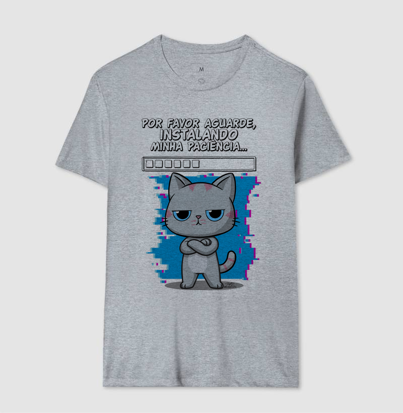 Camiseta Gato Sincero Paciência - Imagem 8