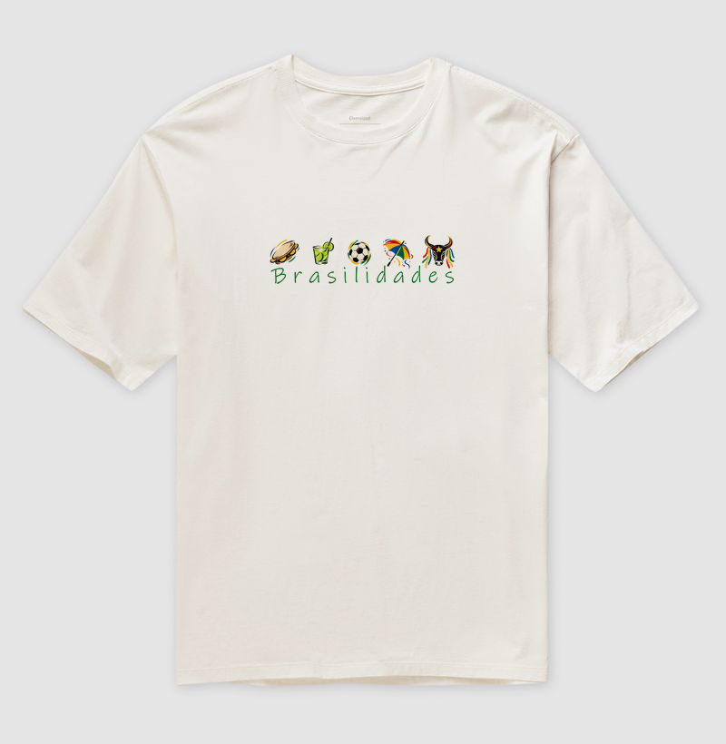 Camiseta Oversized Ícones Brasilidades – Brasil - Imagem 4