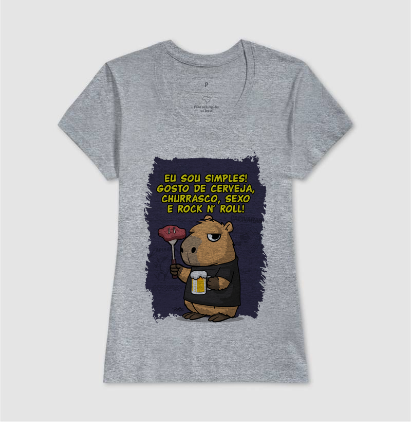 Capivara Rock Simples - Imagem 9