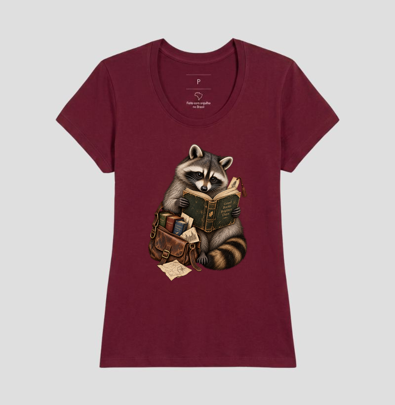 Camiseta Guaxinim Leitor - Imagem 17