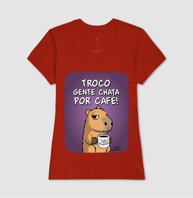 Camiseta Capivara Troco por Café - Imagem 11