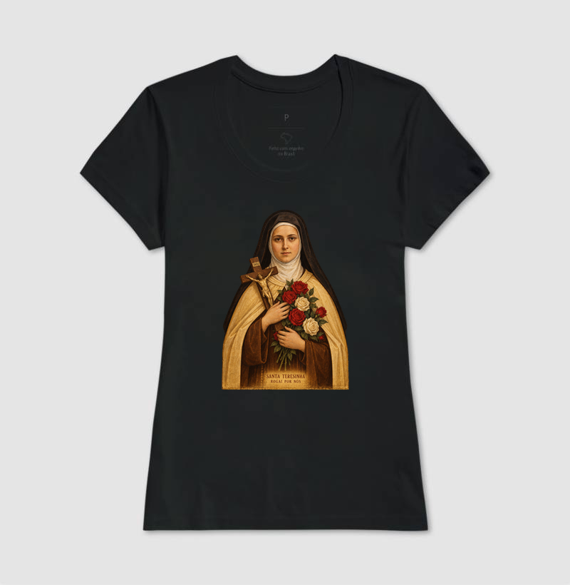 Camiseta Santa Teresinha Rogai por Nós - Imagem 3