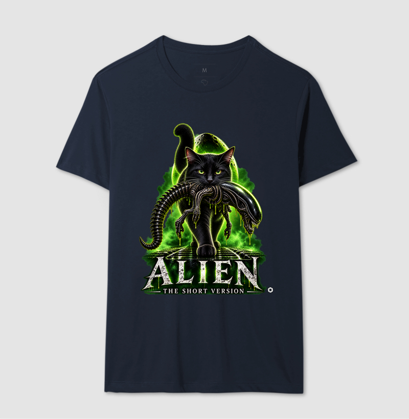 Camiseta Alien – The Short Version Gatos (pretinho) - Imagem 6
