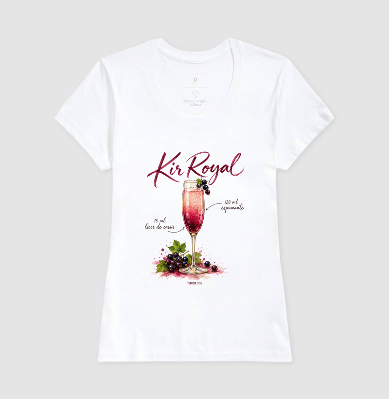 Camiseta Kir Royal – Drink com Espumante e Licor de Cassis - Imagem 5