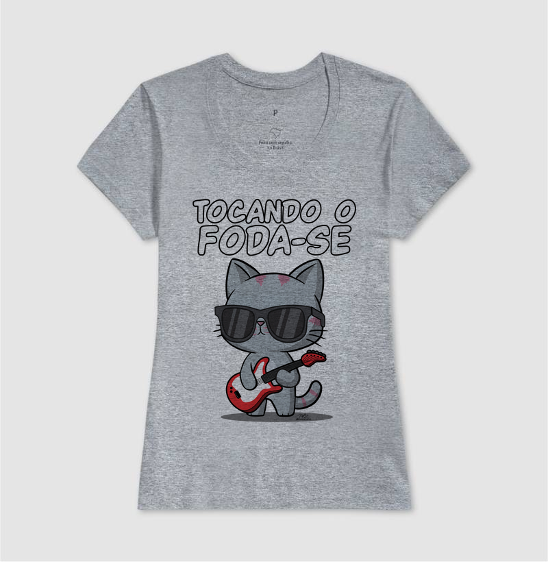 Camiseta Gato Sincero Tocando - Imagem 9