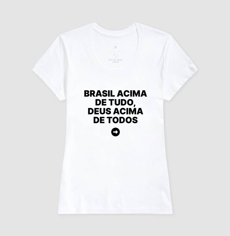 Camiseta Brasil acima de tudo, Deus acima de todos - Imagem 5