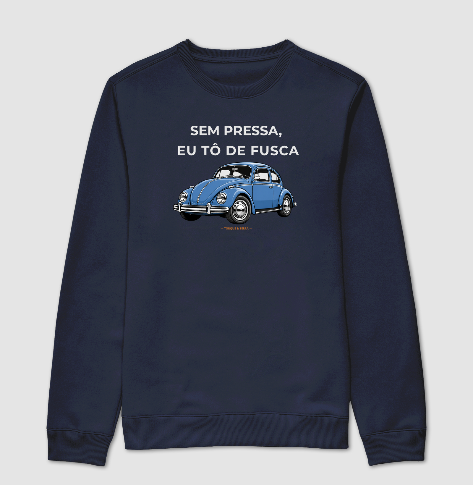 Sem pressa, eu tô de fusca - Azul médio acinzentado - Imagem 5