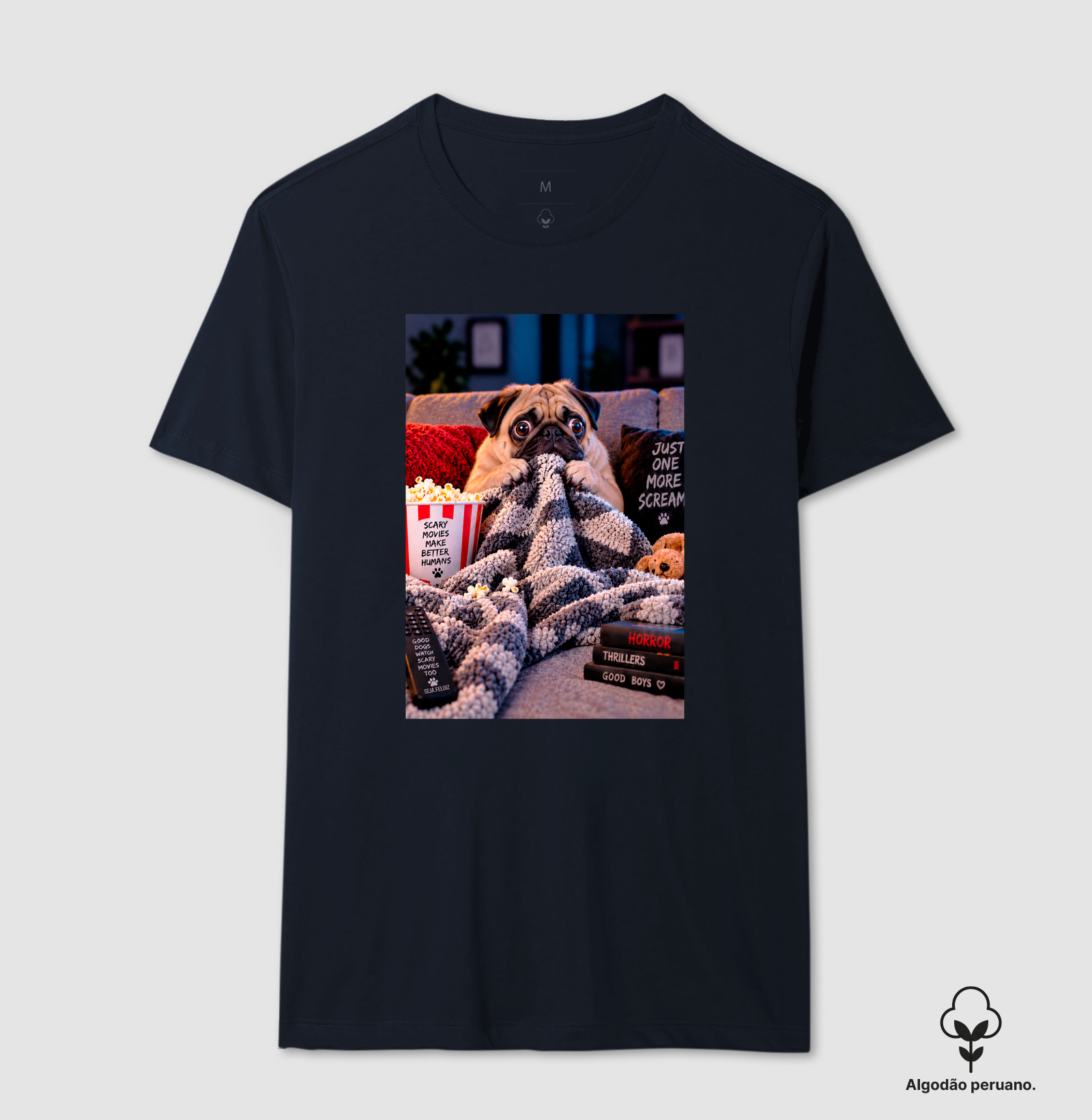 🍿👻 Scary Movie Night — Pug Edition 🐶🖤 - Imagem 5