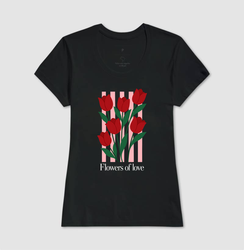 Camiseta Flowers of love - Imagem 3