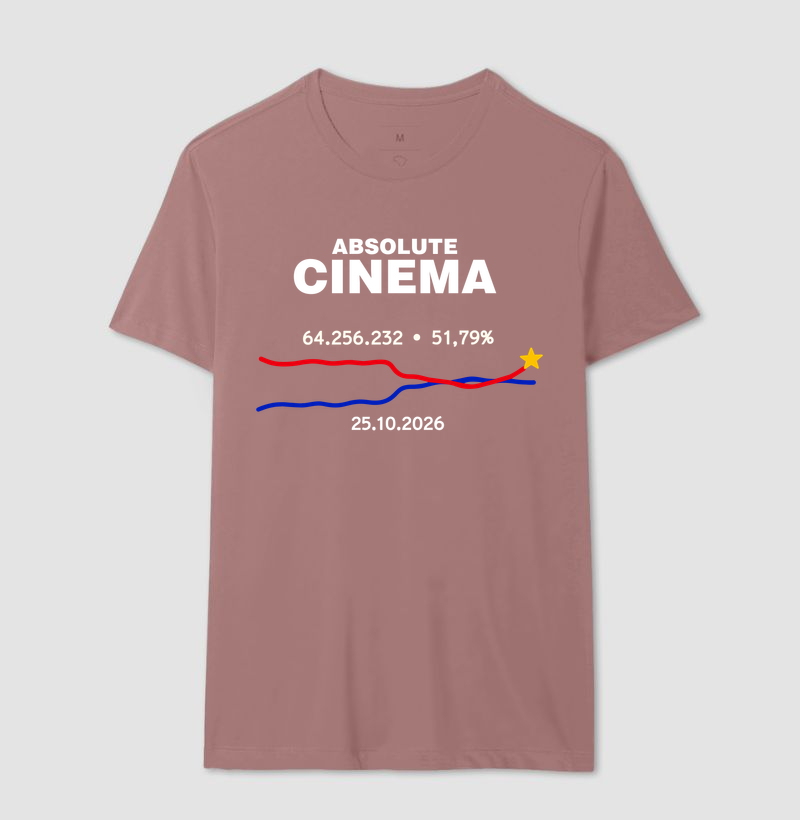 Camiseta ABSOLUTE CINEMA da virada (coleção cinema nacional é ato político) - Imagem 14