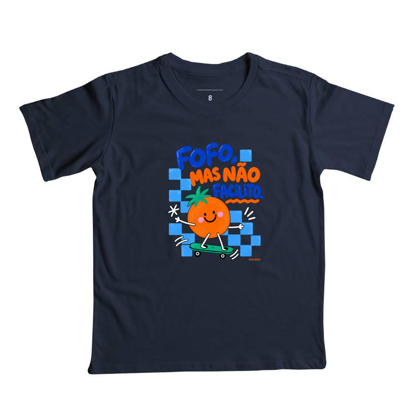 Camiseta Infantil Fofo Mas Não Facilito  - Imagem 7