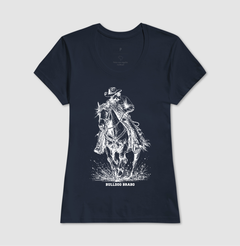 Cowboy Riding Horse Bulldog Brabo - Imagem 8