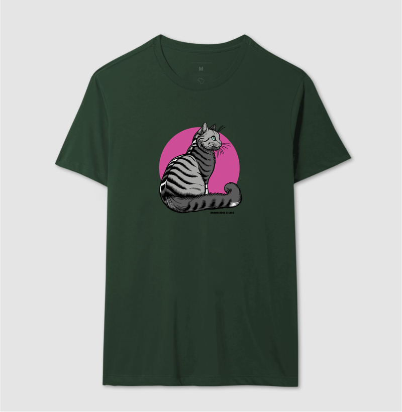 Gato cinza e fundo rosa - Imagem 13