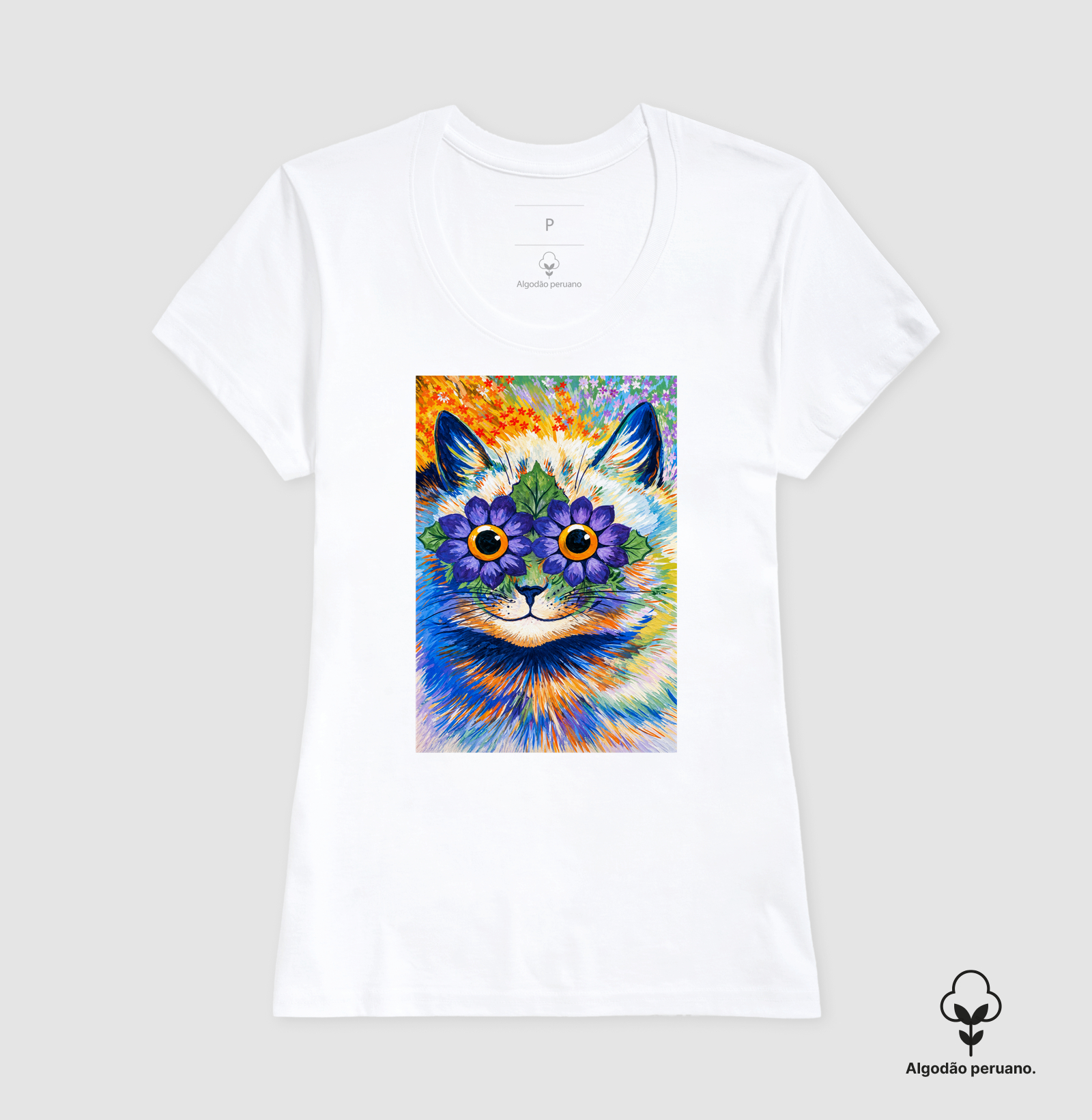 Psychedelic Flower Cat -  Louis Wain - Imagem 9