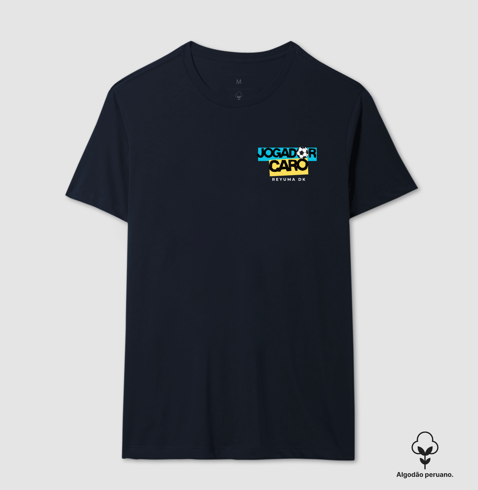"Jogador Caro" - Futebol - Camiseta Algodão Peruano Masculina, Feminina e Babylook - Imagem 7